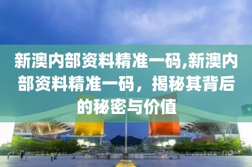 新澳内部资料精准一码,新澳内部资料精准一码，揭秘其背后的秘密与价值