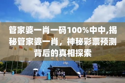 管家婆一肖一码100%中中,揭秘管家婆一肖，神秘彩票预测背后的真相探索