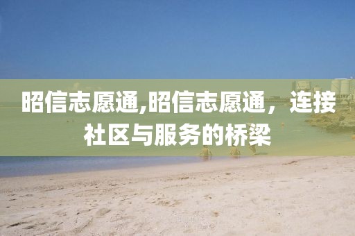 昭信志愿通,昭信志愿通，连接社区与服务的桥梁