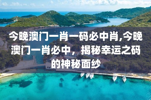 今晚澳门一肖一码必中肖,今晚澳门一肖必中，揭秘幸运之码的神秘面纱