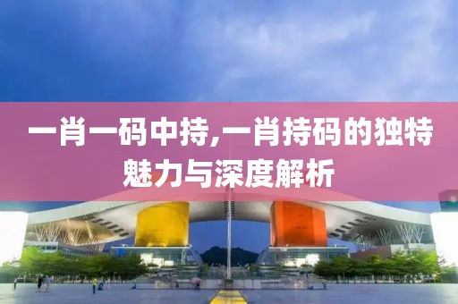 一肖一码中持,一肖持码的独特魅力与深度解析
