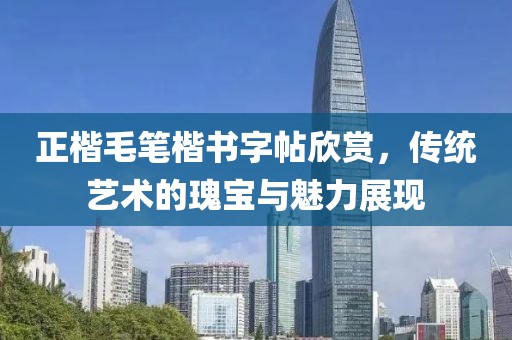 正楷毛笔楷书字帖欣赏，传统艺术的瑰宝与魅力展现