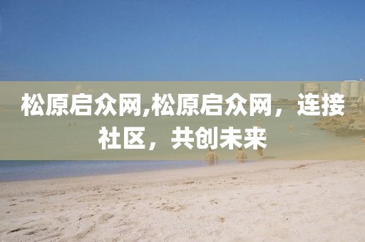 松原启众网,松原启众网，连接社区，共创未来
