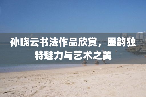 孙晓云书法作品欣赏，墨韵独特魅力与艺术之美