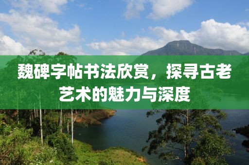 魏碑字帖书法欣赏，探寻古老艺术的魅力与深度