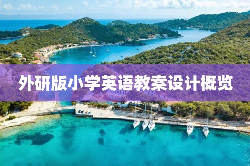 外研版小学英语教案设计概览