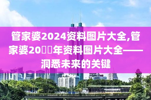 管家婆2024资料图片大全,管家婆20​​年资料图片大全——洞悉未来的关键