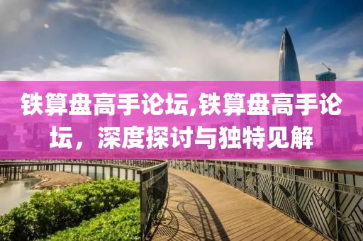 铁算盘高手论坛,铁算盘高手论坛，深度探讨与独特见解