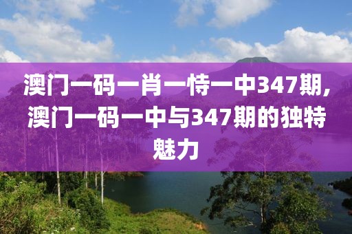 澳门一码一肖一恃一中347期,澳门一码一中与347期的独特魅力