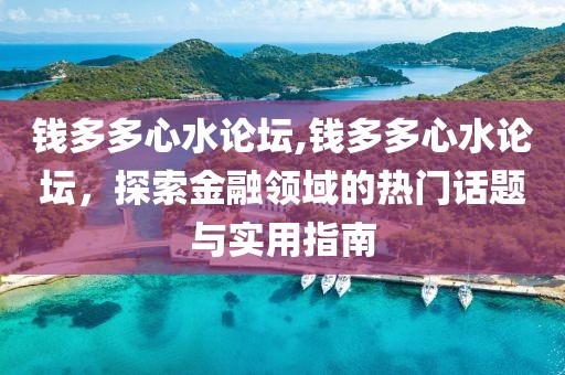 钱多多心水论坛,钱多多心水论坛，探索金融领域的热门话题与实用指南