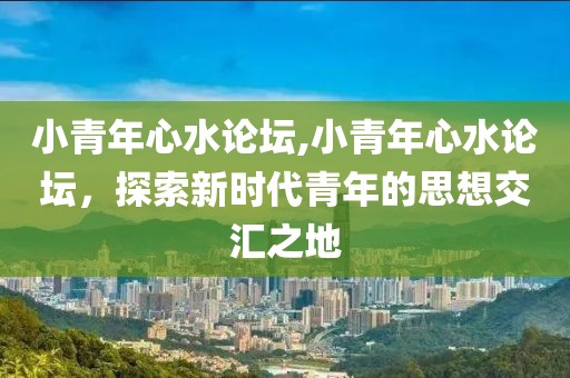 小青年心水论坛,小青年心水论坛，探索新时代青年的思想交汇之地