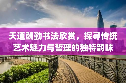 天道酬勤书法欣赏，探寻传统艺术魅力与哲理的独特韵味