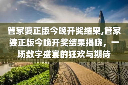 管家婆正版今晚开奖结果,管家婆正版今晚开奖结果揭晓，一场数字盛宴的狂欢与期待