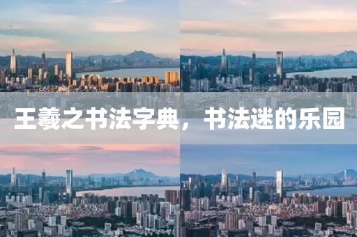 王羲之书法字典，书法迷的乐园