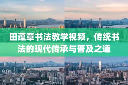 田蕴章书法教学视频，传统书法的现代传承与普及之道