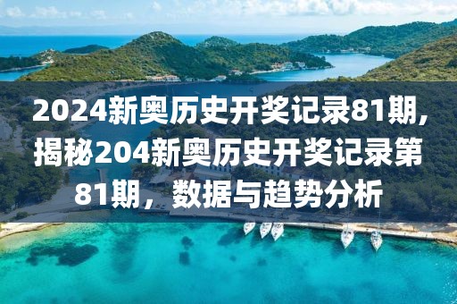 2024新奥历史开奖记录81期,揭秘204新奥历史开奖记录第81期，数据与趋势分析