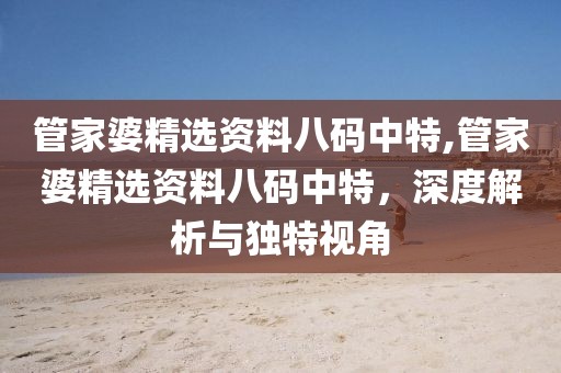 管家婆精选资料八码中特,管家婆精选资料八码中特，深度解析与独特视角