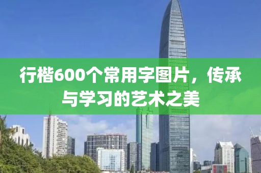 行楷600个常用字图片，传承与学习的艺术之美