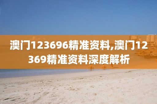 澳门123696精准资料,澳门12369精准资料深度解析