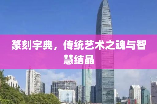 篆刻字典，传统艺术之魂与智慧结晶