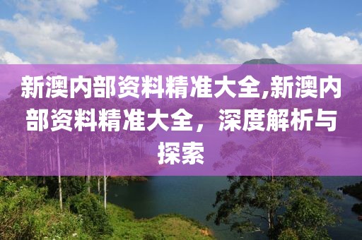 新澳内部资料精准大全,新澳内部资料精准大全，深度解析与探索