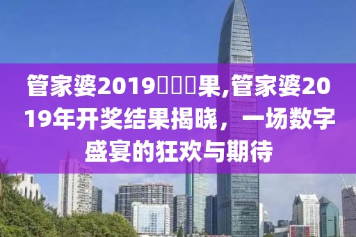 管家婆2019開獎結果,管家婆2019年开奖结果揭晓，一场数字盛宴的狂欢与期待