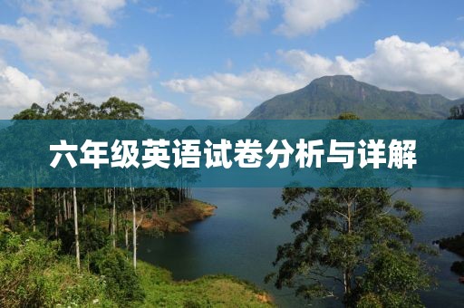 六年级英语试卷分析与详解