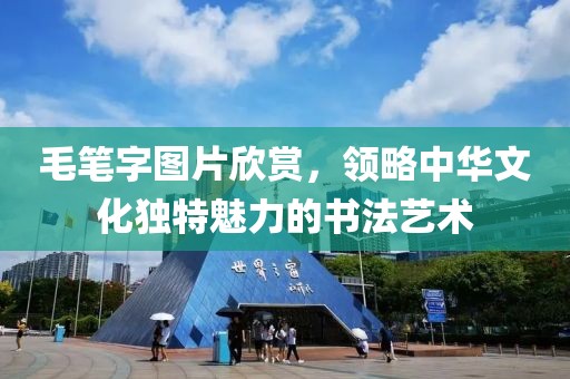 毛笔字图片欣赏，领略中华文化独特魅力的书法艺术