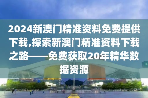 2024新澳门精准资料免费提供下载,探索新澳门精准资料下载之路——免费获取20年精华数据资源