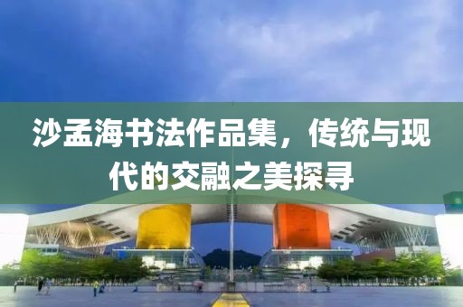 沙孟海书法作品集，传统与现代的交融之美探寻