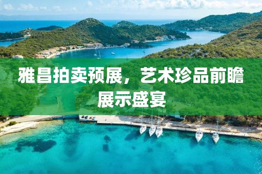 雅昌拍卖预展，艺术珍品前瞻展示盛宴
