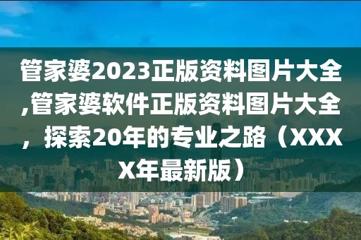 管家婆2023正版资料图片大全,管家婆软件正版资料图片大全，探索20年的专业之路（XXXX年最新版）