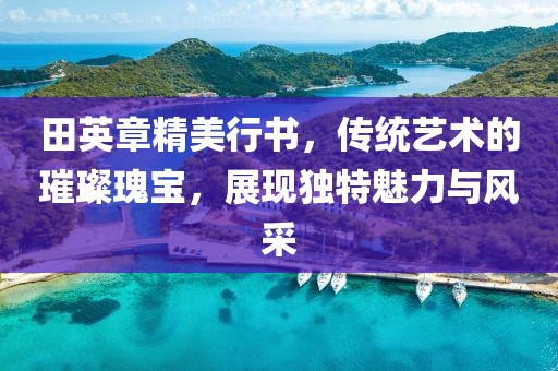 田英章精美行书，传统艺术的璀璨瑰宝，展现独特魅力与风采