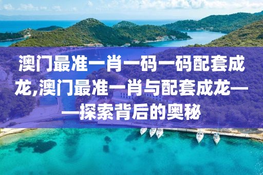 澳门最准一肖一码一码配套成龙,澳门最准一肖与配套成龙——探索背后的奥秘