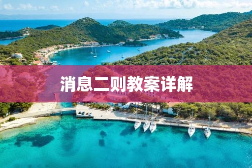 消息二则教案详解