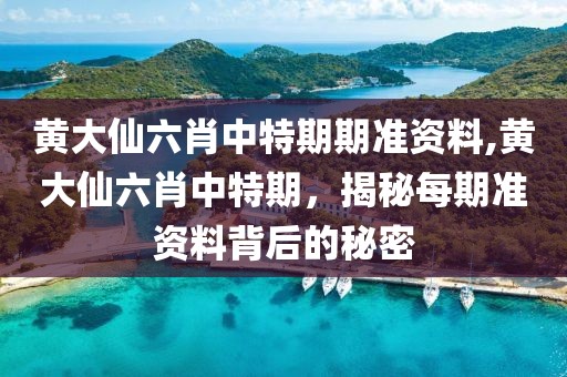 黄大仙六肖中特期期准资料,黄大仙六肖中特期，揭秘每期准资料背后的秘密