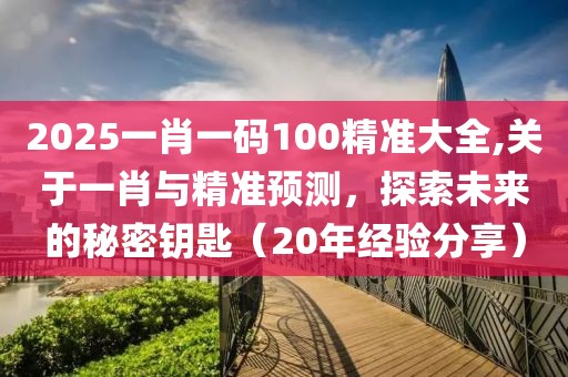 2025一肖一码100精准大全,关于一肖与精准预测，探索未来的秘密钥匙（20年经验分享）