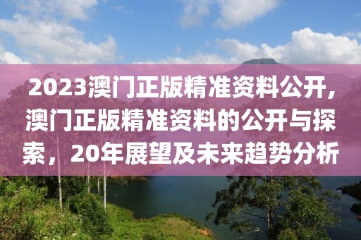 2023澳门正版精准资料公开,澳门正版精准资料的公开与探索，20年展望及未来趋势分析