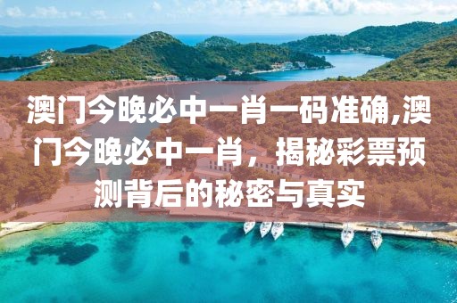 澳门今晚必中一肖一码准确,澳门今晚必中一肖，揭秘彩票预测背后的秘密与真实