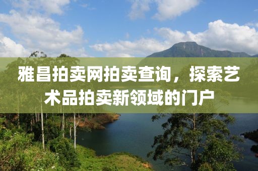 雅昌拍卖网拍卖查询，探索艺术品拍卖新领域的门户