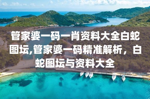 管家婆一码一肖资料大全白蛇图坛,管家婆一码精准解析，白蛇图坛与资料大全