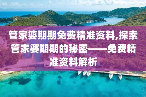管家婆期期免费精准资料,探索管家婆期期的秘密——免费精准资料解析