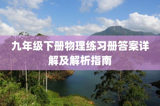 九年级下册物理练习册答案详解及解析指南