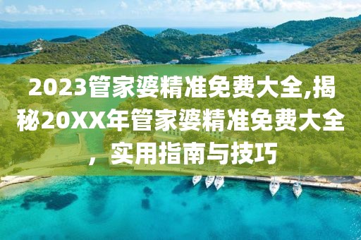 2023管家婆精准免费大全,揭秘20XX年管家婆精准免费大全，实用指南与技巧