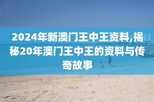 2024年新澳门王中王资料,揭秘20年澳门王中王的资料与传奇故事