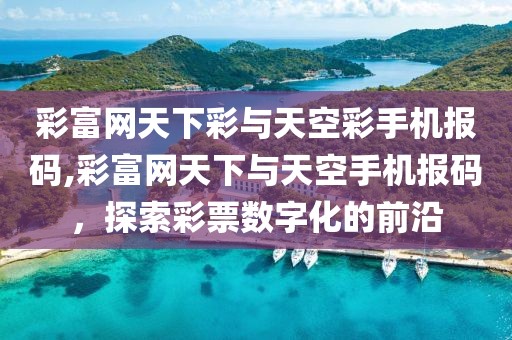 彩富网天下彩与天空彩手机报码,彩富网天下与天空手机报码，探索彩票数字化的前沿