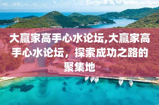 大赢家高手心水论坛,大赢家高手心水论坛，探索成功之路的聚集地