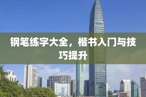 钢笔练字大全，楷书入门与技巧提升