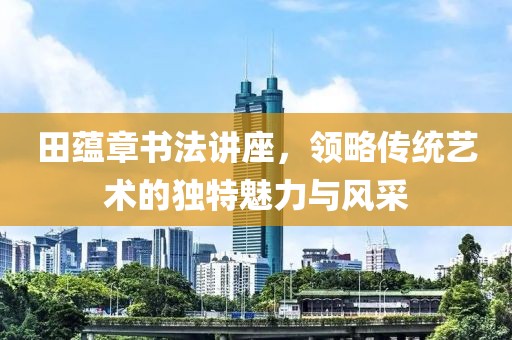 田蕴章书法讲座，领略传统艺术的独特魅力与风采