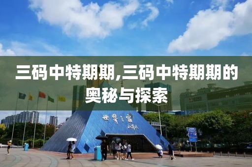 三码中特期期,三码中特期期的奥秘与探索